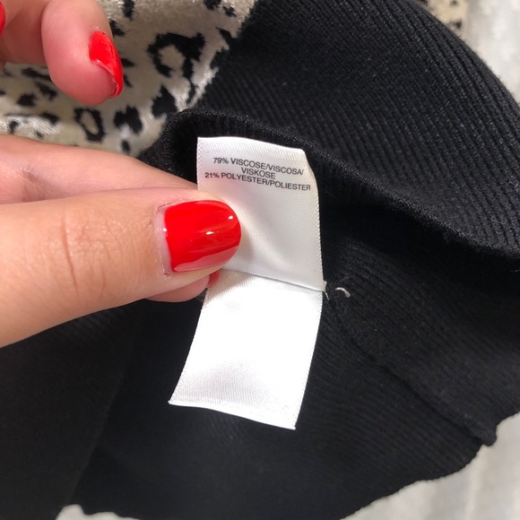 RACHEL ROY • Leo cheetah print sweater LARGE - Picture 4 of 6